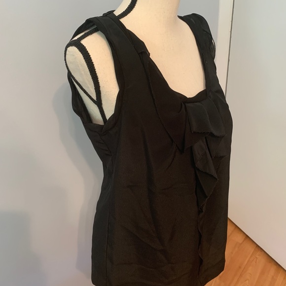 Bcbgeneration Ruffle Chiffon Tank Top - Picture 4 of 6